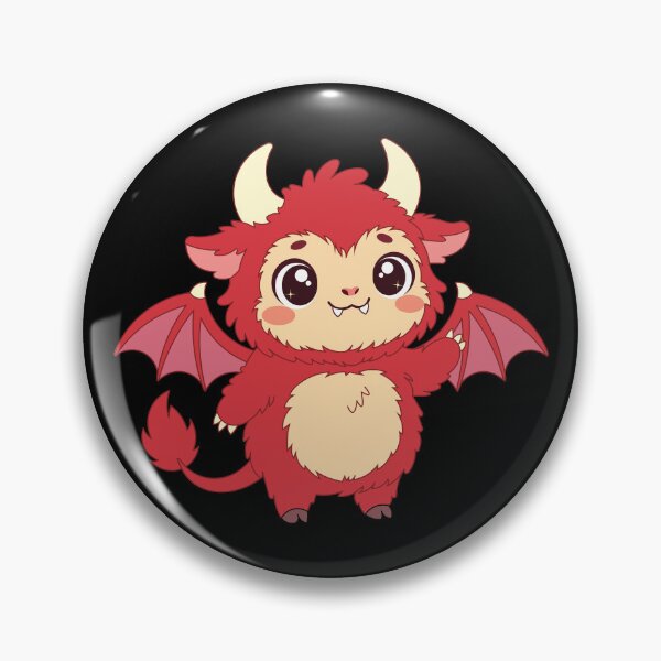 Item preview, Cute Kawaii Jersey Devil Waving Hello designed and sold by Hallowed Artistry.