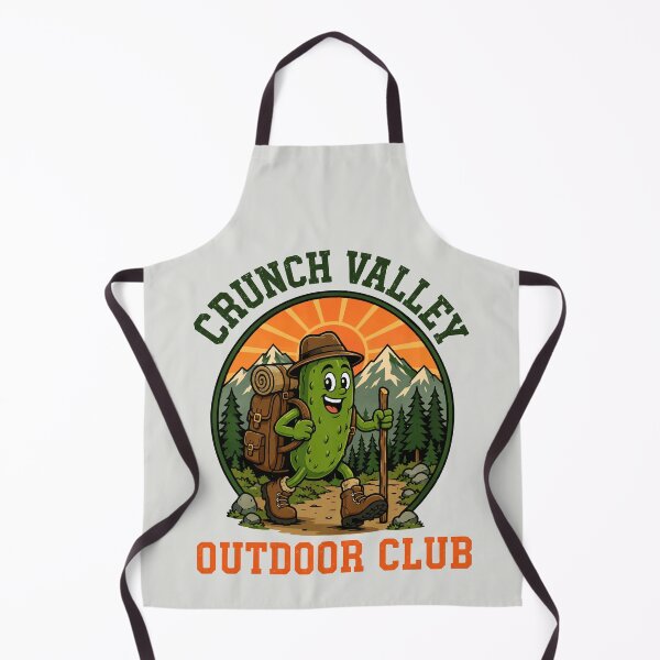 Item preview, Crunch Valley Outdoor Club Retro Hiking Pickle designed and sold by DigitalGlade.
