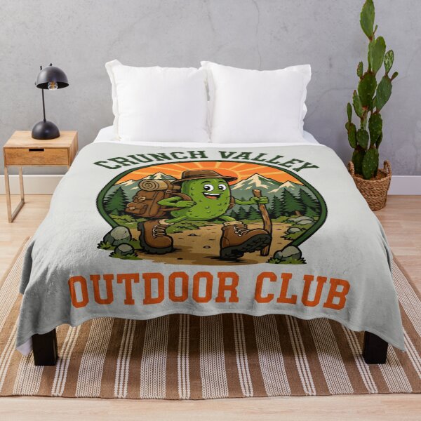 Item preview, Crunch Valley Outdoor Club Retro Hiking Pickle designed and sold by DigitalGlade.