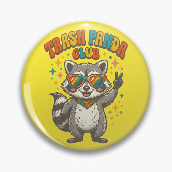 Item preview, Trash Panda Club Cute Raccoon Retro Funny Animal Design designed and sold by PlumArtDesign.