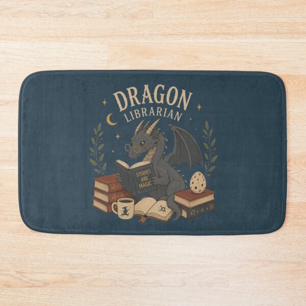 Item preview, Dragon Labrarian Fantasy Vintage Design | Book Lover Dragon | Dark Academia Reader Gift designed and sold by Moonwoven Studio.