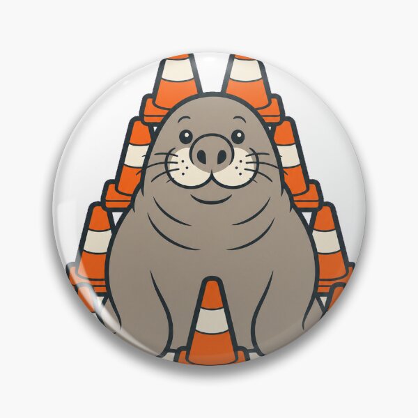 Item preview, Neil the Seal Cone Shrine - Cute Minimalist Elephant Seal designed and sold by VisualArtsOasis.