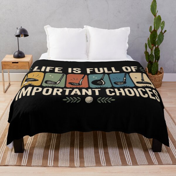 Item preview, Life Is Full Of Important Choices, Course Funny Humor Joke, Sports Golf, Golfing Clubs, Golf Lover Gift designed and sold by Sprinkle12345.