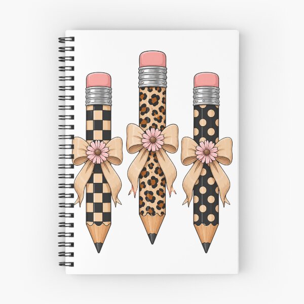 Item preview, Preppy Leopard Pencil Bow Coquette Teacher Back to School designed and sold by clothesy7.
