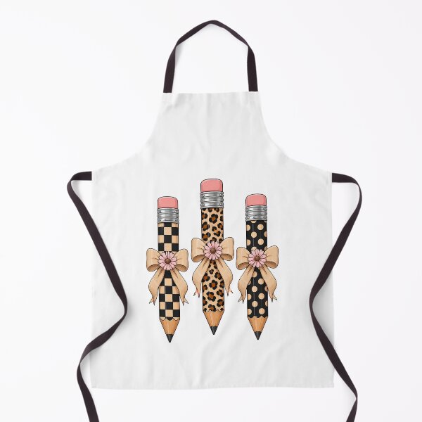 Item preview, Preppy Leopard Pencil Bow Coquette Teacher Back to School designed and sold by clothesy7.