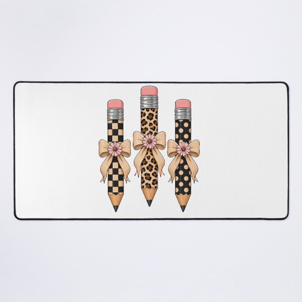 Item preview, Preppy Leopard Pencil Bow Coquette Teacher Back to School designed and sold by clothesy7.