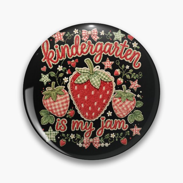 Item preview, Kindergarten Is My Jam – Cute Strawberry School  designed and sold by THREE LITTLE BEANS.
