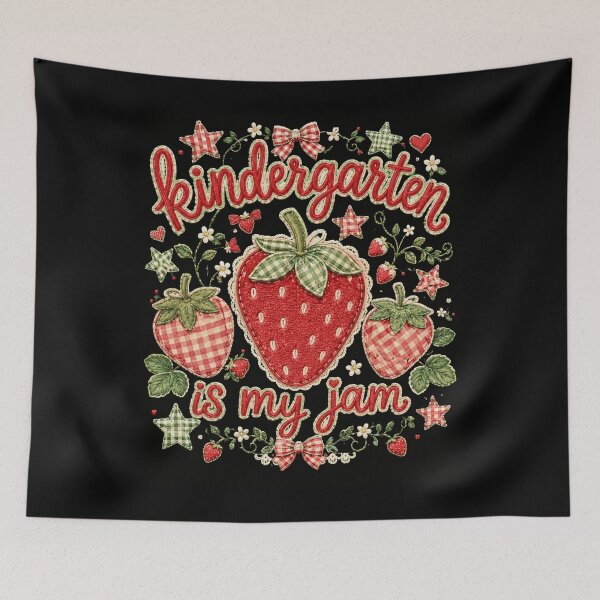 Item preview, Kindergarten Is My Jam – Cute Strawberry School  designed and sold by THREE LITTLE BEANS.
