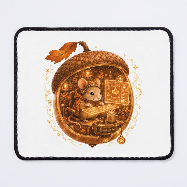 Item preview, Hacker Mouse In Cyber Acorn Control Center Steampunk Fall designed and sold by AQUILAKREO.