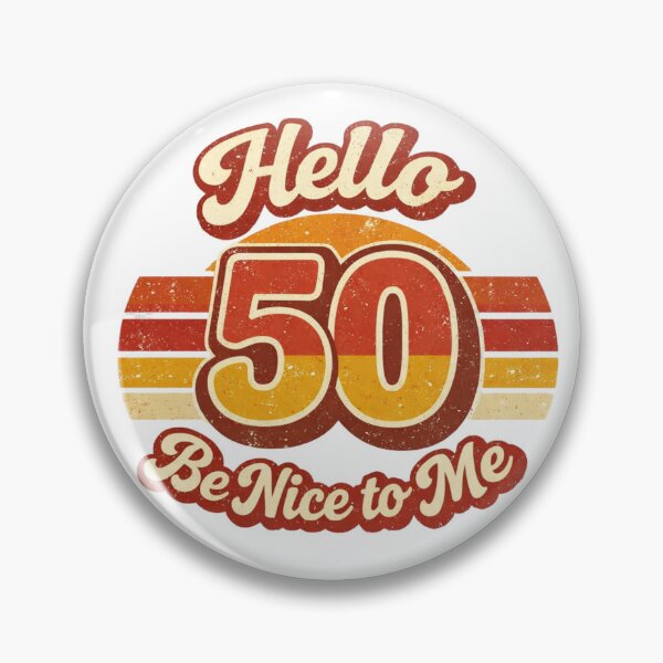 Item preview, Hello 50 Be Nice to Me | Funny 50th Birthday Typography T-Shirt designed and sold by rushaib.