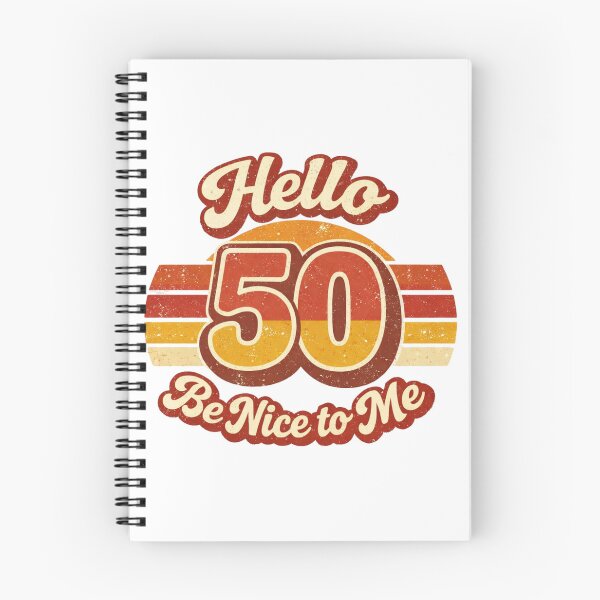 Item preview, Hello 50 Be Nice to Me | Funny 50th Birthday Typography T-Shirt designed and sold by rushaib.