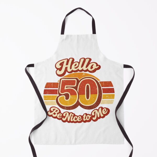 Item preview, Hello 50 Be Nice to Me | Funny 50th Birthday Typography T-Shirt designed and sold by rushaib.