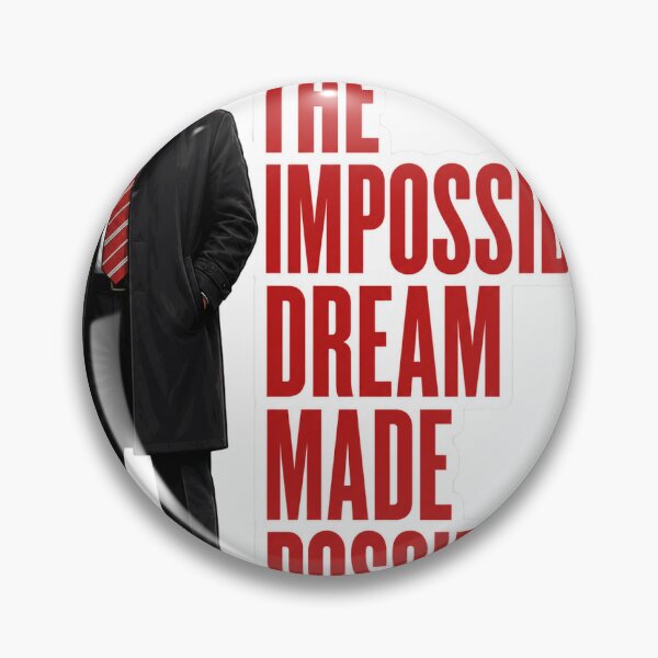 Item preview, Alex Ferguson Impossible Dream designed and sold by FanFueledStickers.