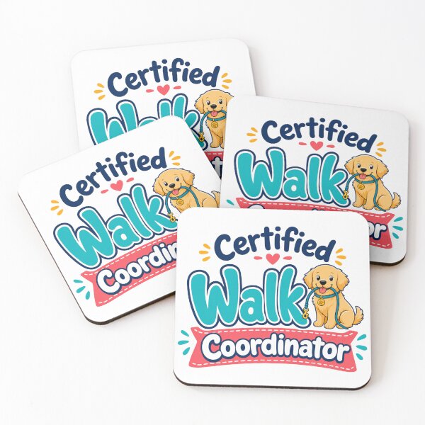 Item preview, Certified Walk Coordinator Golden Retriever Dog Dad T-Shirt designed and sold by Ashley critters.