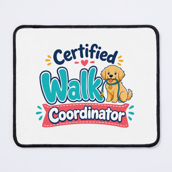 Item preview, Certified Walk Coordinator Golden Retriever Dog Dad T-Shirt designed and sold by Ashley critters.