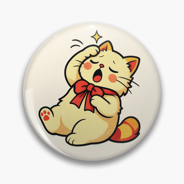Item preview, Cute Sleepy Chubby Orange Cat Kawaii Cartoon designed and sold by littlemooonart.