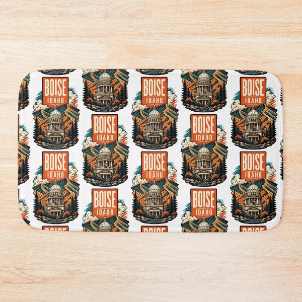 Item preview, Boise, Idaho USA Vintage Travel Tourism Art designed and sold by TravelersGems.
