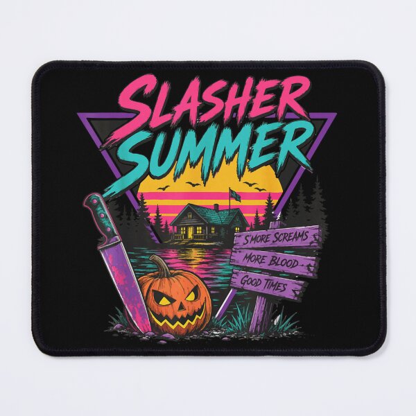 Item preview, Slasher Summer Horror Camp Cabin Machete Halloween Lake designed and sold by YubitaLeLe.