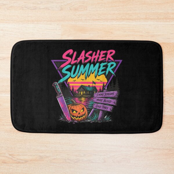 Item preview, Slasher Summer Horror Camp Cabin Machete Halloween Lake designed and sold by YubitaLeLe.
