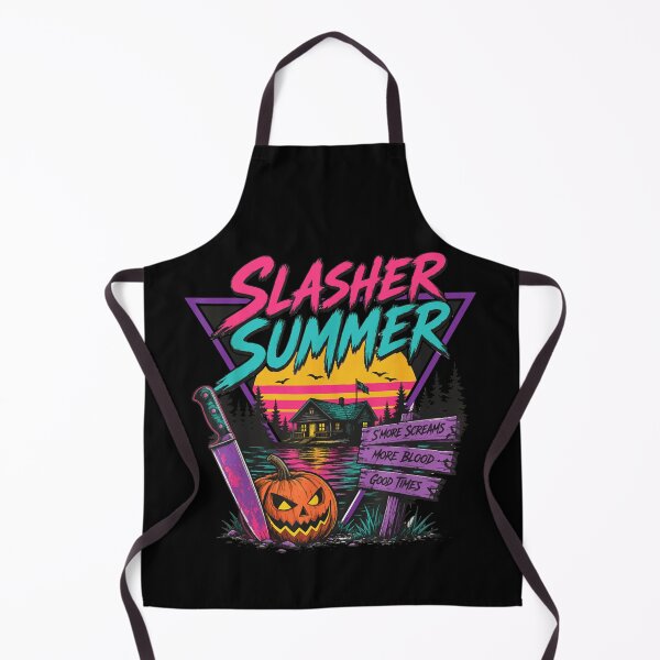Item preview, Slasher Summer Horror Camp Cabin Machete Halloween Lake designed and sold by YubitaLeLe.
