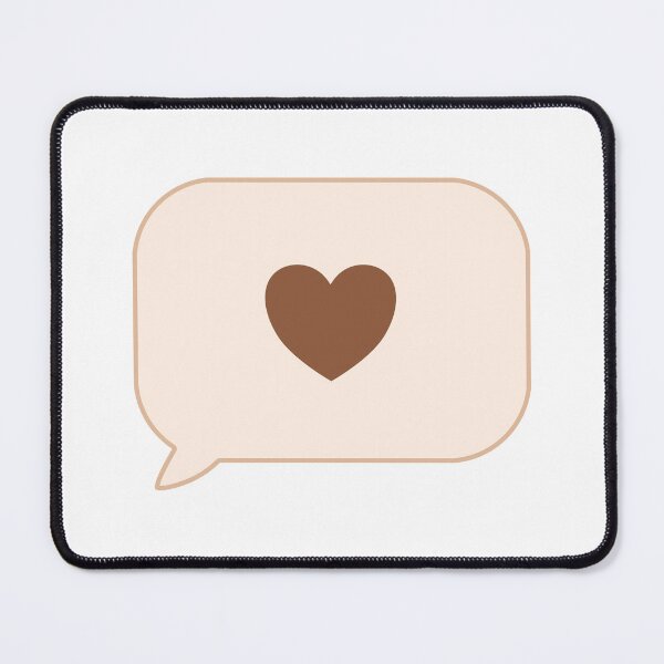 Item preview, Beige Speech Bubble Brown Heart Icon designed and sold by Anne97s.