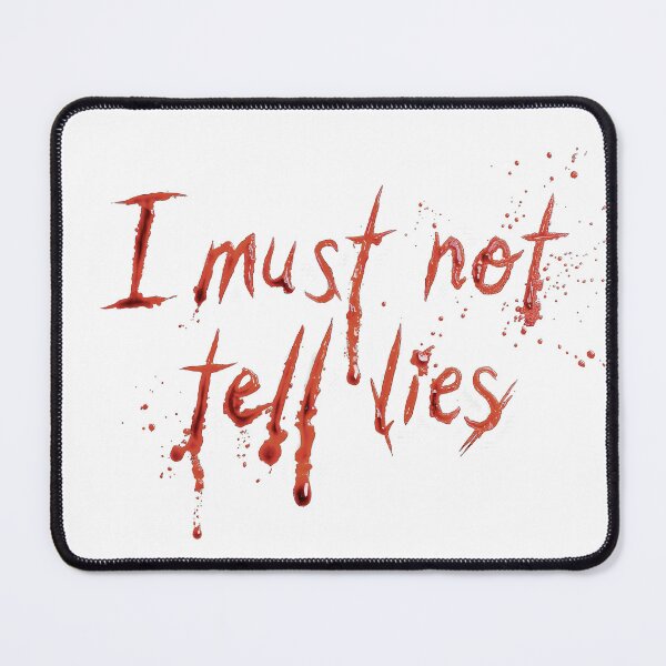 Item preview, I Must Not Tell Lies Dripping Blood Typography designed and sold by svnthaesis.