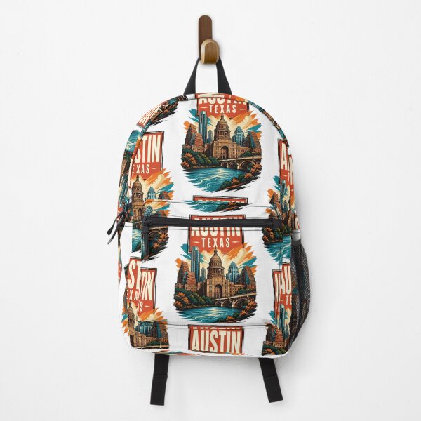 Item preview, Austin, Texas USA Vintage Travel Tourism Art designed and sold by TravelersGems.