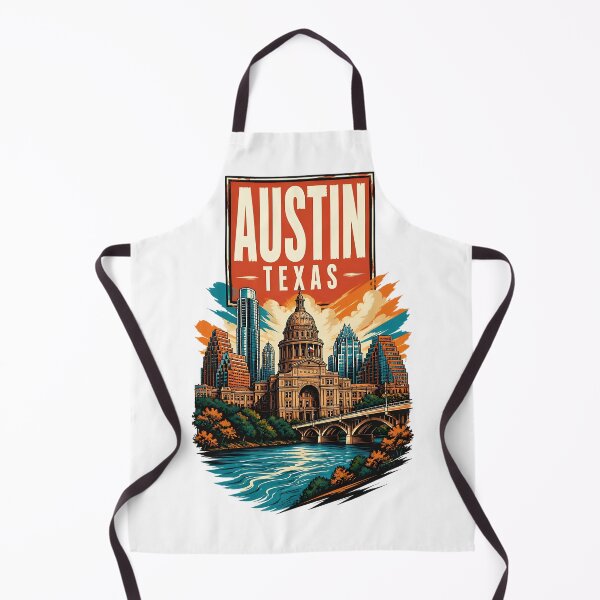 Aperçu de l'œuvre Austin, Texas, États-Unis Art touristique et de voyage vintage créée et vendue par TravelersGems.