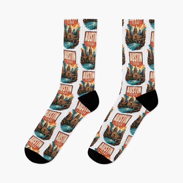 Item preview, Austin, Texas USA Vintage Travel Tourism Art designed and sold by TravelersGems.