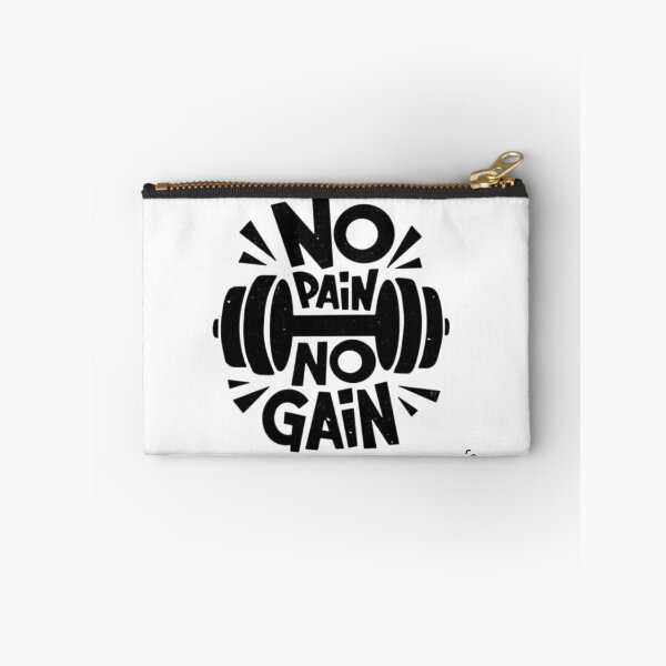 Item preview, No Pain No Gain Barbell Gym Motivation Typography designed and sold by Macias123.