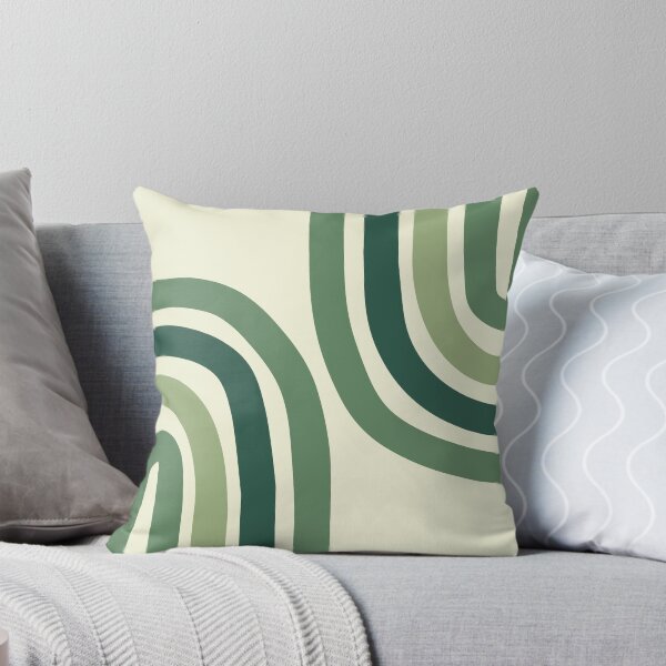 Item preview, Minimalist Boho Rainbow Abstract Art Pattern in Sage Green designed and sold by nineFlorals.