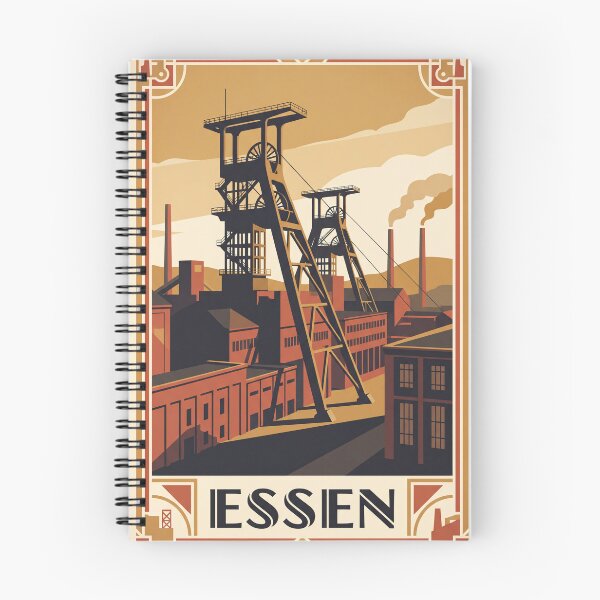 Item preview, Essen Germany Vintage Travel Poster designed and sold by Bomax121.