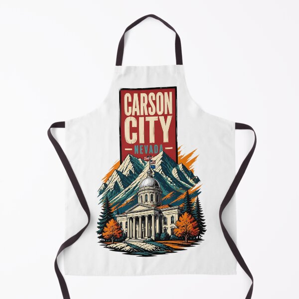 Item preview, Carson City, Nevada, USA Vintage Travel Tourism Art designed and sold by TravelersGems.