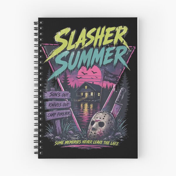 Item preview, Slasher Summer Camp Horror Lake Retro Slasher Halloween designed and sold by LittleNhutton.