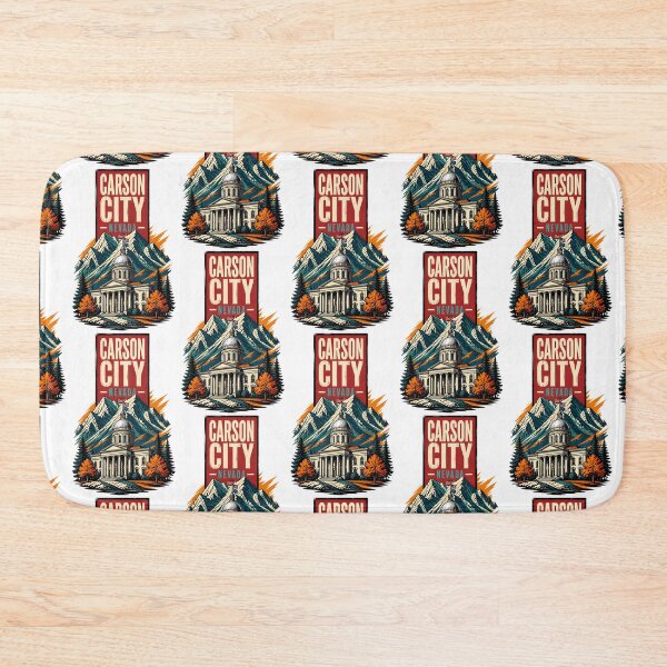 Item preview, Carson City, Nevada, USA Vintage Travel Tourism Art designed and sold by TravelersGems.