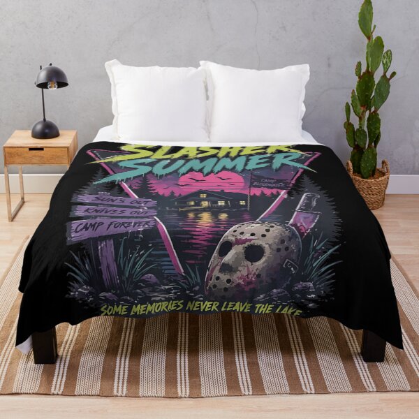 Item preview, Slasher Summer Camp Horror Lake Retro Slasher Halloween designed and sold by LittleNhutton.