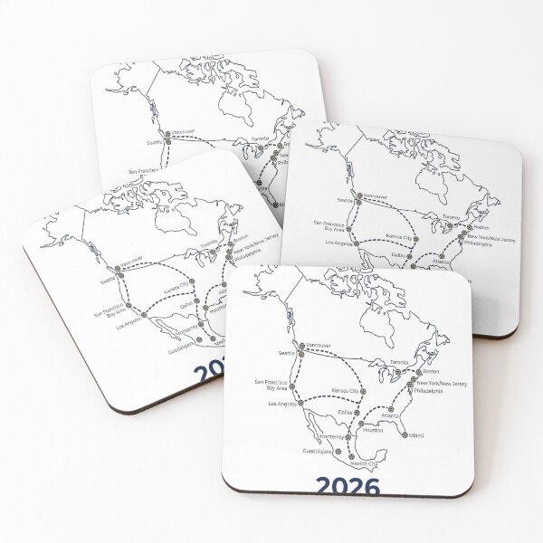 Item preview, 2026 Host Countries Soccer Map designed and sold by mo-carnival.