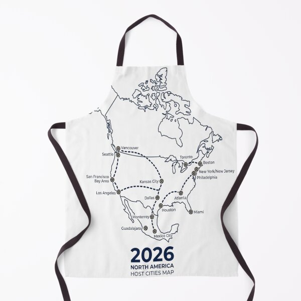 Item preview, 2026 Host Countries Soccer Map designed and sold by mo-carnival.