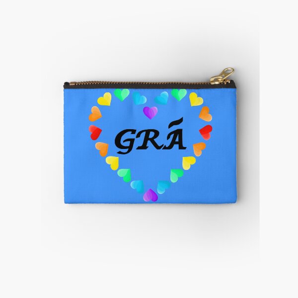 Item preview, GRÁ: LOVE (as Gaeilge / in Irish) Heart of Hearts Rainbow designed and sold by BrokenIrish.