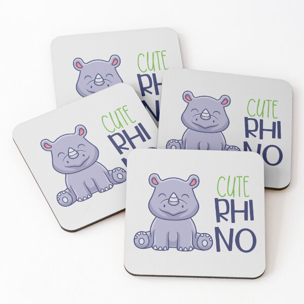 Item preview, cute rhino tee designed and sold by quickkaart.