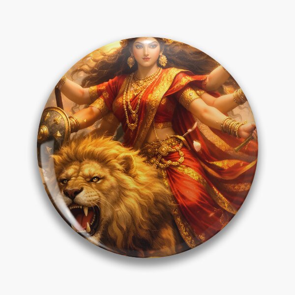 Item preview, Durga Maa – Goddess of Courage and Divine Protection designed and sold by SoniaSarkali.