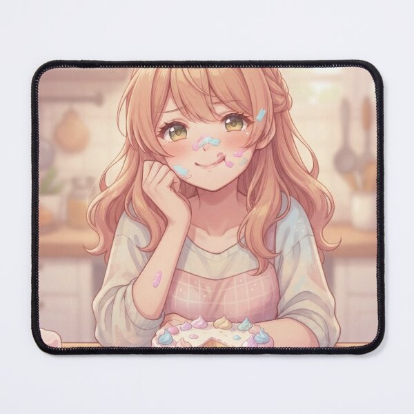 Item preview, Cute Girl Baking A Sweet Pastel Cake designed and sold by Azurart2.