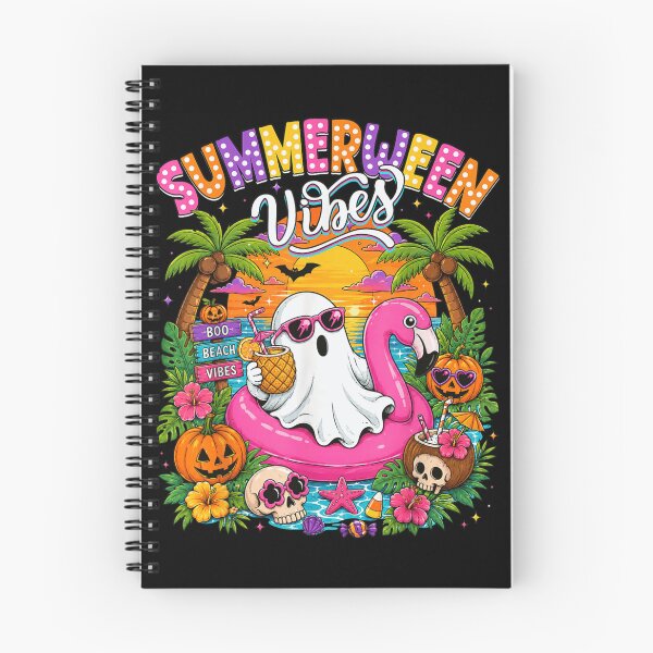 Item preview, Summerween Vibes Ghost Flamingo Float Tropical Beach Halloween designed and sold by LittleNhutton.