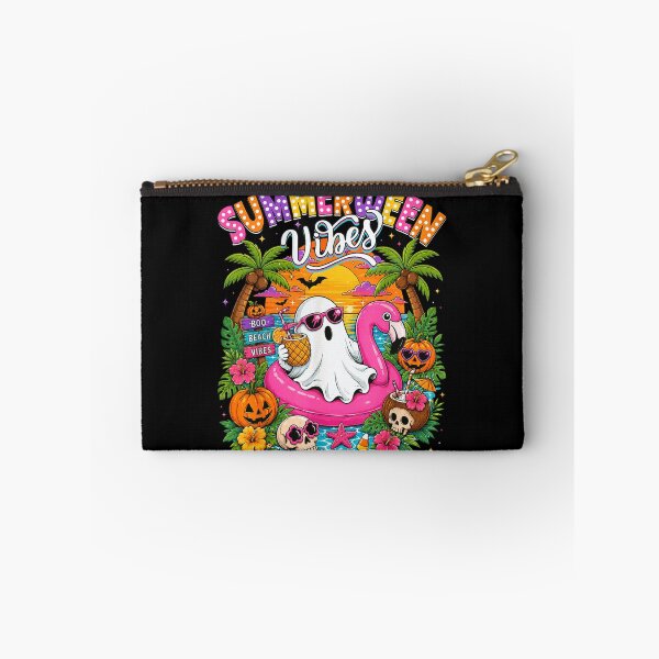 Item preview, Summerween Vibes Ghost Flamingo Float Tropical Beach Halloween designed and sold by LittleNhutton.