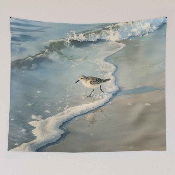 Item preview, A Sandpiper running along a shoreline, Birds in Motion designed and sold by CDC40.