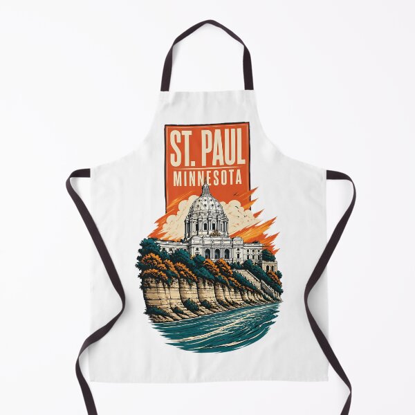 Item preview, St. Paul, Minnesota USA Vintage Travel Tourism Art designed and sold by TravelersGems.