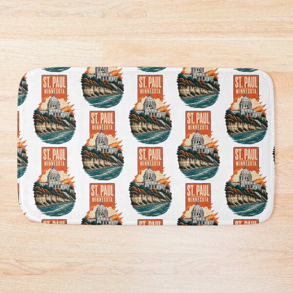 Item preview, St. Paul, Minnesota USA Vintage Travel Tourism Art designed and sold by TravelersGems.
