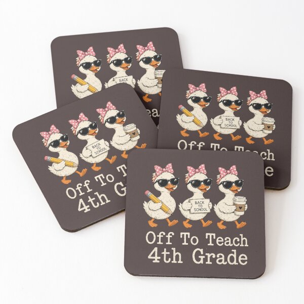 Item preview, Off to Teach 4th Grade Teacher Funny Back to School Goose designed and sold by faridman.