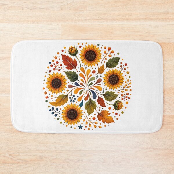 Item preview, Autumn Sunflower Mandala designed and sold by PetalGarden.