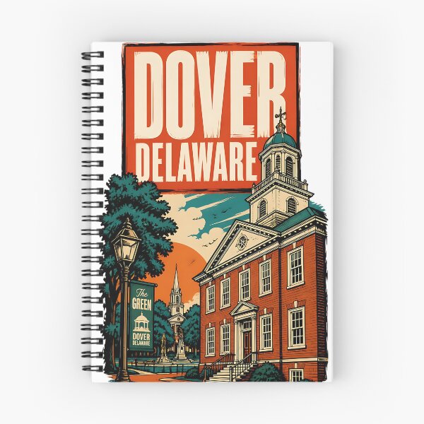 Item preview, Dover, Delaware, USA Vintage Travel Tourism Art designed and sold by TravelersGems.
